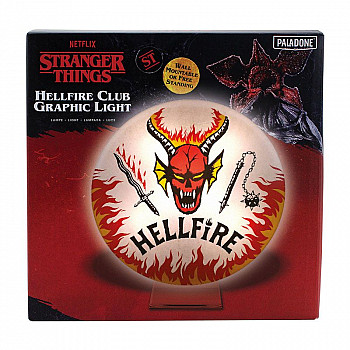 Stranger Things Lamp Hellfire Club Logo 20 cm PP9935ST Stranger Things Lamp Hellfire Club Logo 20 cm PP9935ST