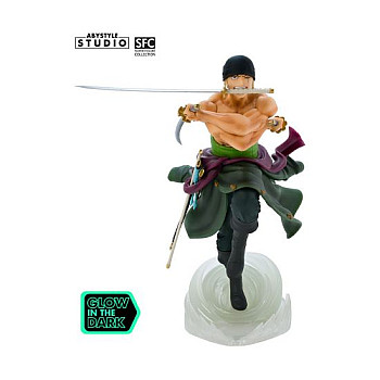 Abystyle: One Piece - Zoro (Glows in The Dark) Statue (24cm) (ABYFIG157)