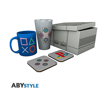 Abysse Playstation - Classic 2019 Pαck Glass XXL, Mug and 2 Coasters (GFB0075) Abysse Playstation - Classic 2019 Pαck Glass XXL, Mug and 2 Coasters (GFB0075)