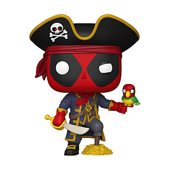 Funko Pop! Plus: Deadpool - Deadpool as Long John Silver #1493 Bobble-Head Vinyl Figure Funko Pop! Plus: Deadpool - Deadpool as Long John Silver #1493 Bobble-Head Vinyl Figure