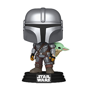 Funko Pop!: Star Wars - The Mandalorian with Grogu #818 Bobble-Head Vinyl Figure Funko Pop!: Star Wars - The Mandalorian with Grogu #818 Bobble-Head Vinyl Figure