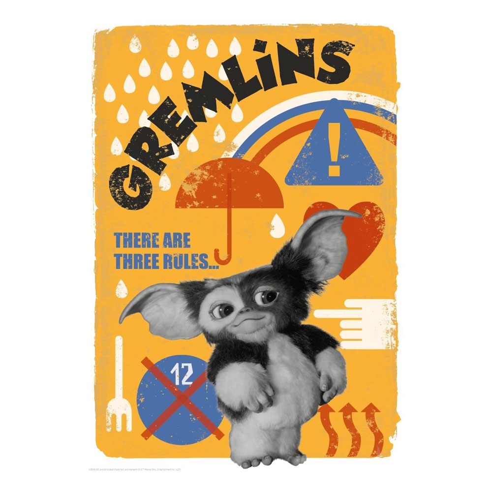 Gremlins Art Print There are three Rules Limited Edition 42 x 30 cm Gremlins Art Print There are three Rules Limited Edition 42 x 30 cm