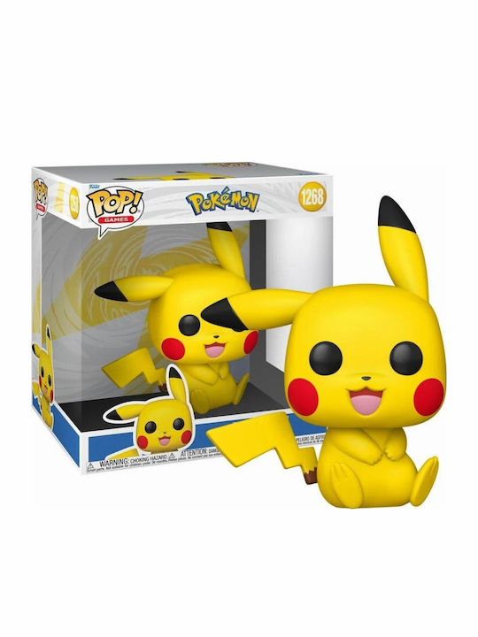 Funko Pop! Jumbo Pokemon Pikachu Sitting #1268 - Συλλεκτική Φιγούρα 25εκ.