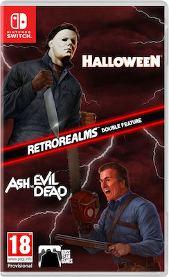 Halloween and Ash vs Evil Dead Retro Realms Double Feature Nintendo Switch New Halloween and Ash vs Evil Dead Retro Realms Double Feature Nintendo Switch New