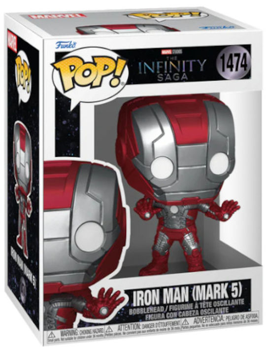 Funko Pop! Marvel: The Infinity Saga - Iron Man (Mark 5) #1474 Bobble-Head Vinyl Figure