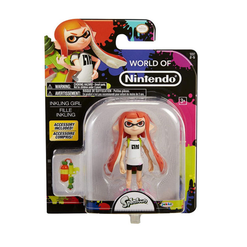 World of Nintendo Inkling Girl with Blaster Action Figure 10cm World of Nintendo Inkling Girl with Blaster Action Figure 10cm