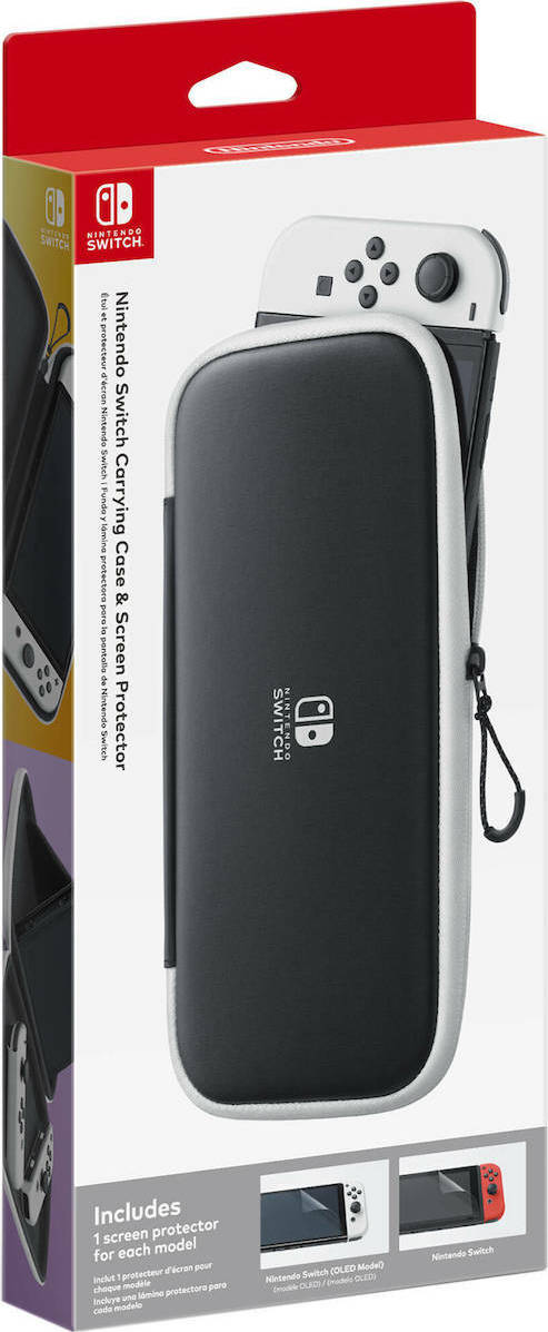 Nintendo Carrying Case & Screen Protector για Κονσόλα Switch / Switch OLED Black & White Nintendo Carrying Case & Screen Protector για Κονσόλα Switch / Switch OLED Black & White