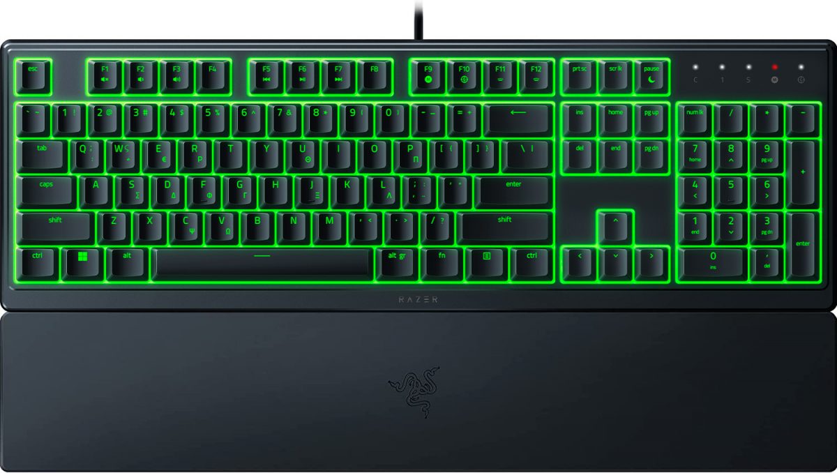 Razer ORNATA V3 X Gaming Keyboard - Low Profile Membrane - Split Resist - RGB - GR Layout Razer ORNATA V3 X Gaming Keyboard - Low Profile Membrane - Split Resist - RGB - GR Layout